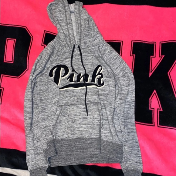 PINK Victoria's Secret Sweaters - Grey PINK Hoodie